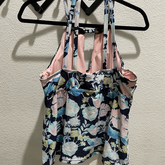 Raisins Navy Floral Tankini Swim Top - Picture 3 of 5